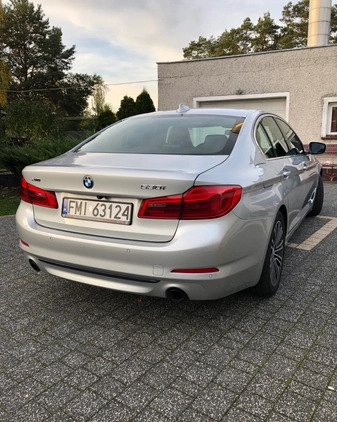 BMW Seria 5 cena 160000 przebieg: 37520, rok produkcji 2019 z Międzyrzecz małe 301